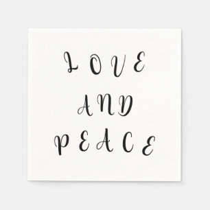 Süße Liebe und Frieden Serviette