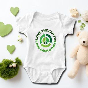 Süße Liebe zur Erde Umweltaktivist Baby Strampler