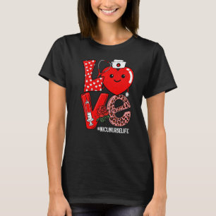 Süße Liebes Herz Stethoskop NICU Krankenpfleger Le T-Shirt