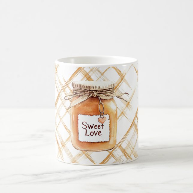Süße Liebes Karamell Kaffeetasse (Mittel)