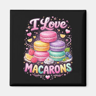 Süße Liebes-Macarons Magnet