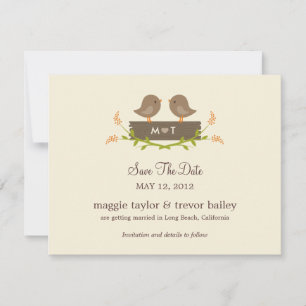 Süße Liebes-Save-The-Date-Ankündigung Save The Date