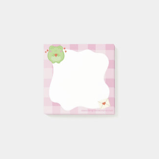 Süße Liebesfrosch-Notizzettel, zurück zur Schule Post-it Klebezettel