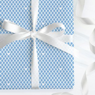 Süße Liebesherzen Gittergeflecht Hübsches Blau Geb Geschenkpapier