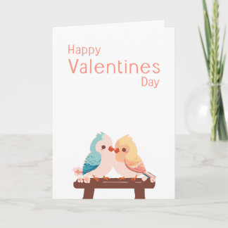 Süße Liebesvögel Valentinstagskarte Feiertagskarte