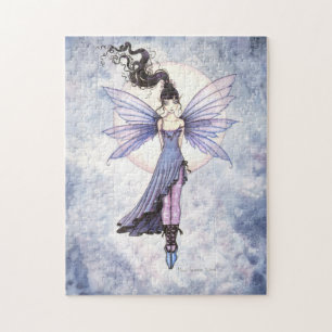 Süße lila Feen-Fantasie-Kunst Puzzle