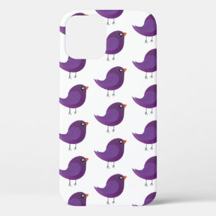 Süße lila kleine Vogelillustration Case-Mate iPhone Hülle