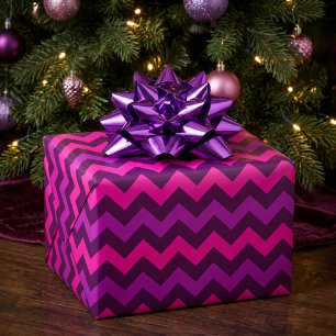 Süße lila rosa Chevron-Geschenkpapier Geschenkpapier