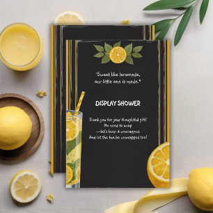 Süße Limonaden-Tafelständer-Baby-Party Begleitkarte