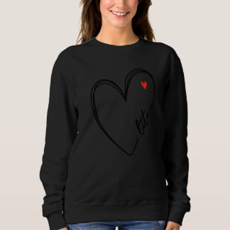 Süße Lita mit Herz Mädchen Frauen Mütter Sweatshirt