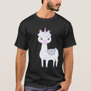 Süße Llama-Einhorn oder Rosa Llamacorn T-Shirt