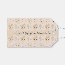 Süße Llama-Fiesta-Muster-Geschenkkarte für Baby Sh
