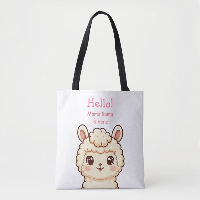 Süße Llama-Illustrationsdesign (Vorderseite)