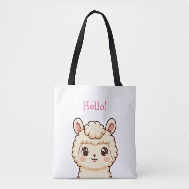 Süße Llama-Illustrationsdesign (Vorderseite)