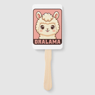 Süße Llama-Illustrationsdesign Fächer