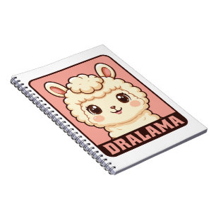 Süße Llama-Illustrationsdesign Notizblock