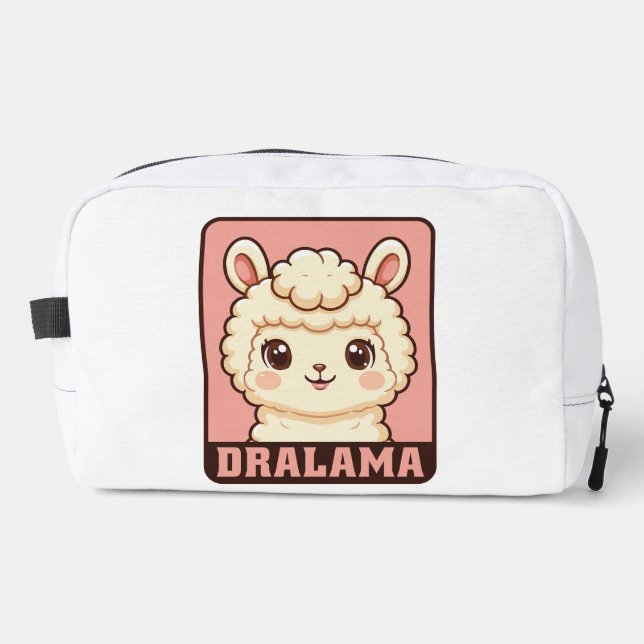 Süße Llama-Illustrationsdesign Waschbeutel (Vorderseite)