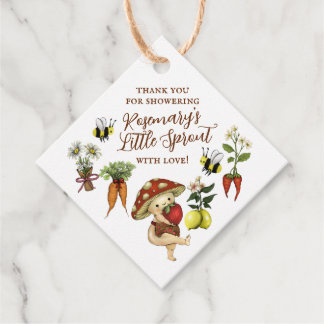 Süße lokale kleine Spross-Baby-Party Geschenkanhänger