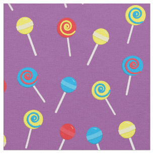 Süße Lollipops Kinder Süßigkeiten Bunt Stoff