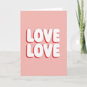 Süße Love Pop Art Karte