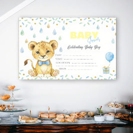 Süße Löwen-Baby-Party-Einladung – Personalisiert  Einladung
