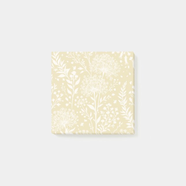 Süße Löwenzahn-Neutral - Goldenes Weizenfeld Post-it Klebezettel (Vorderseite)