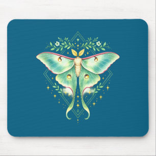 Süße Luna-Motte schöne Schmetterling Insektenliebh Mousepad