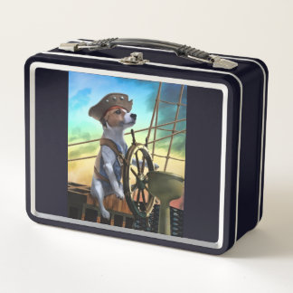 süße Lunchbox für Kinder mit Piratenhund-Design
