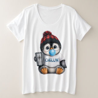 Süße lustige Bubblegum-Tiere Große Größe T-Shirt