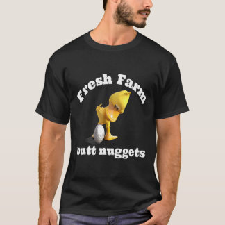 Süße Lustige Farm Frische Hintern Nuggets Huhn Ent T-Shirt
