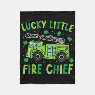 Süße lustige grüne Feuerwehr Kids St Patrick Da Fleecedecke