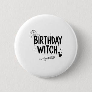 Süße Lustige Hexe Hexen Geburtstag Hexen Glücklich Button