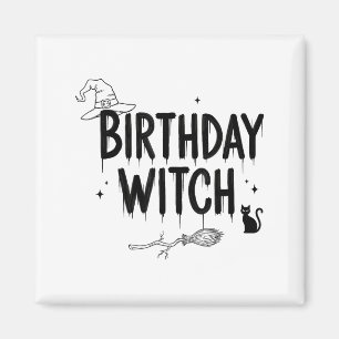 Süße Lustige Hexe Hexen Geburtstag Hexen Glücklich Magnet