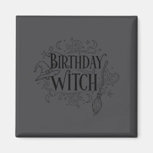 Süße Lustige Hexe Hexen Geburtstag Hexen Glücklich Magnet