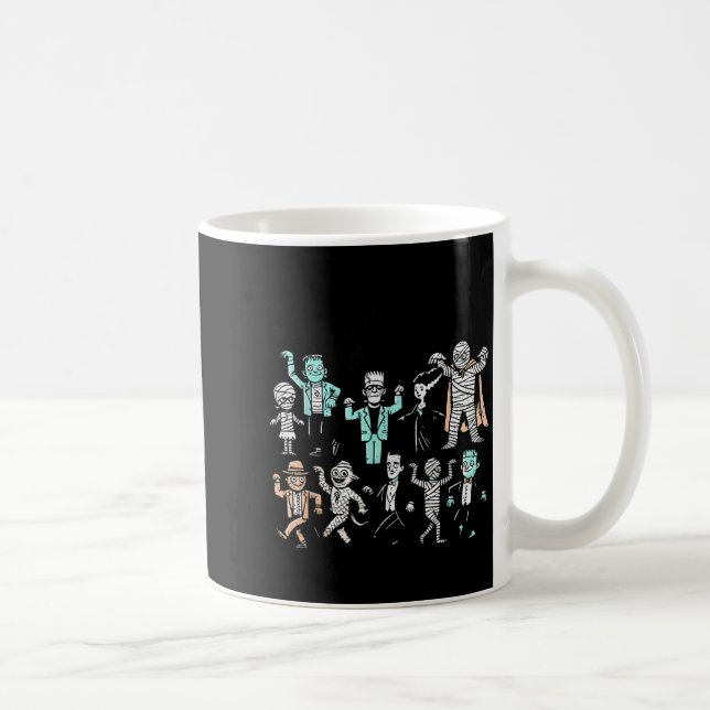Süße lustige Horrorfilm-Fans Kaffeetasse (Rechts)