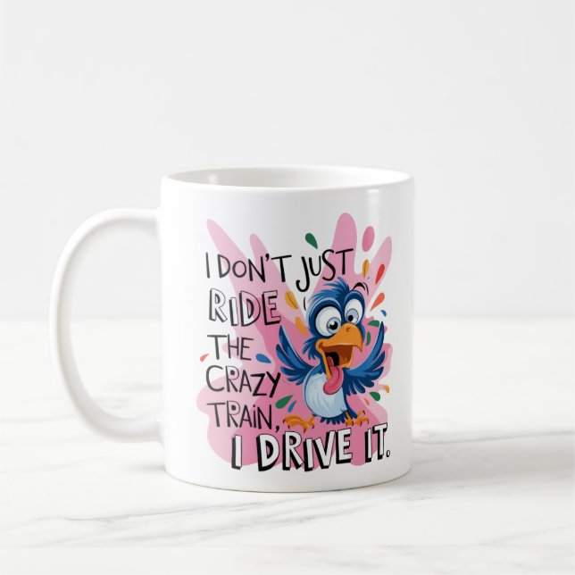 Süße lustige Kaffeetasse mit Zitat Klassische Tass (Links)