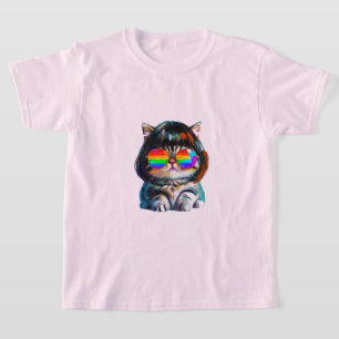 Süße lustige Katze (Gemälde Nr. 4) T-Shirt