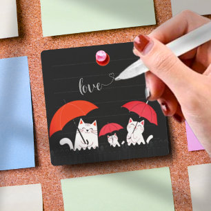 Süße lustige Katzen Post-it-Notizen minimalistisch Post-it Klebezettel