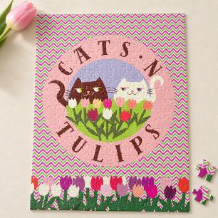 Süße lustige Katzen Puzzle