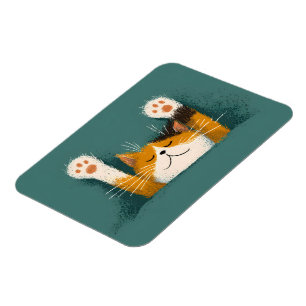 Süße lustige Katzennap Magnet