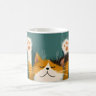 Süße lustige Katzennickerchen Kaffeetasse