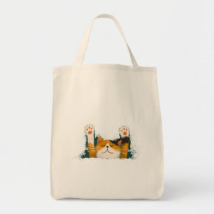 Süße lustige Katzennickerchen Tragetasche