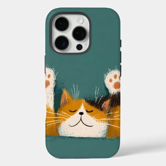 Süße lustige Katzenschlaf Case-Mate iPhone Hülle (Rückseite)