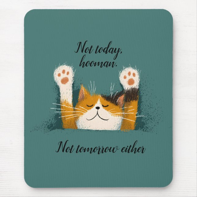 Süße lustige Katzenschlaf Mousepad (Vorne)