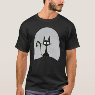 Süße lustige MEAW Kitty Mond Katze streicheln für T-Shirt