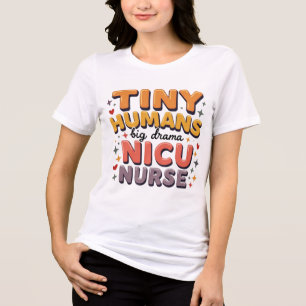 Süße lustige NICU-Krankenschwester Tri-Blend Shirt