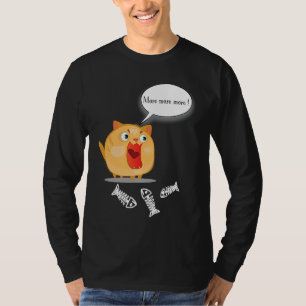 Süße lustige und alberne dicke Katze T-Shirt