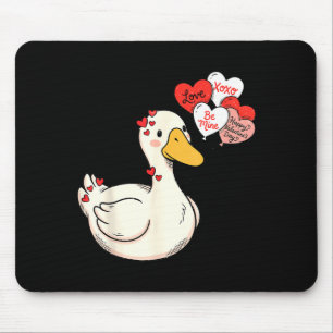 Süße lustige Valentinstag alberne Gänse Entenliebe Mousepad