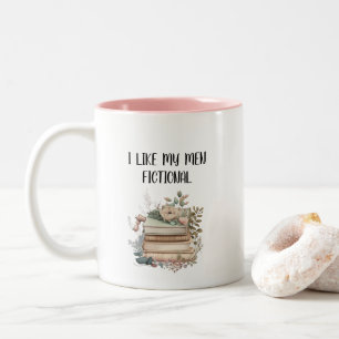 Süße lustige Zitate für Bücherliebhaber Zweifarbige Tasse