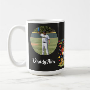 Süße lustige Zitate Löwe Fußball-Vater-Foto Kaffeetasse
